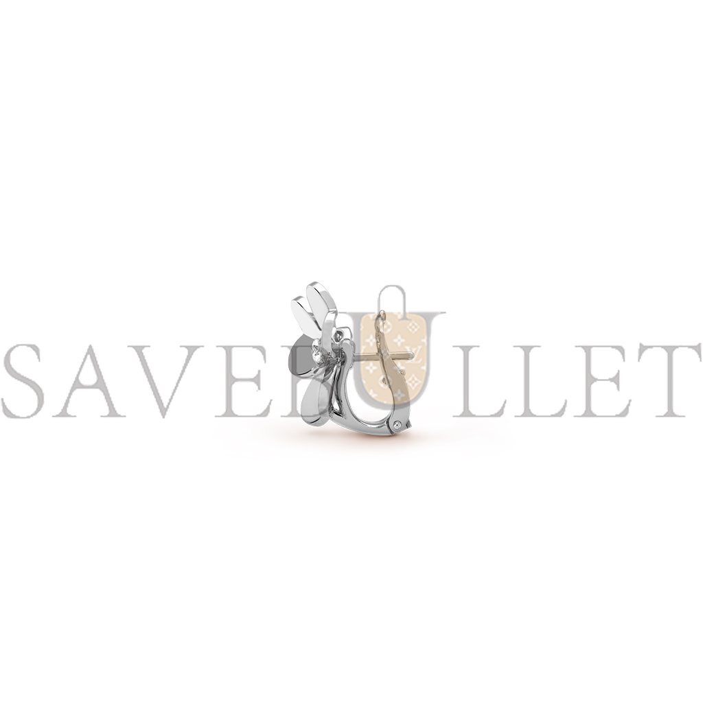 v*n cl*f arpels frivole earrings, small model - white gold, Di*m*nd  vcard80200